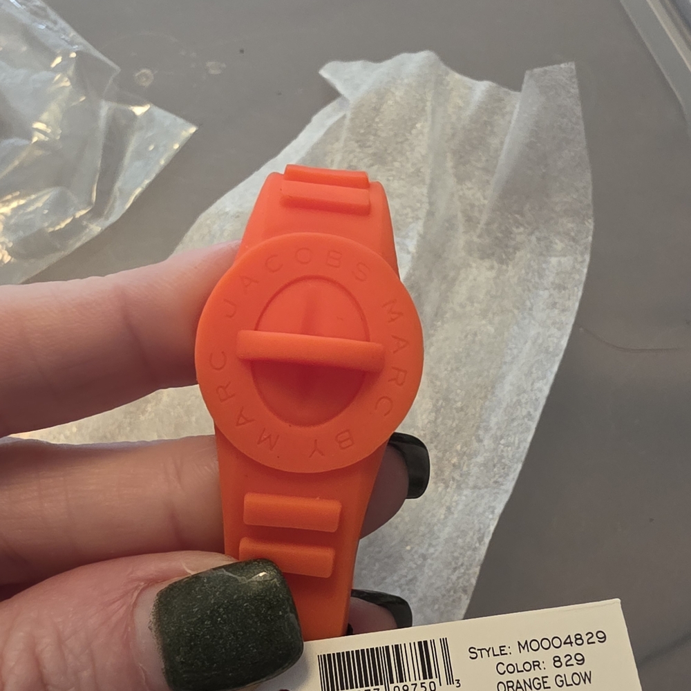 Marc by Marc Jacobs Bold Orange Silicone Watch
